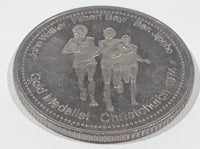 Vintage 1978 Commonwealth Games Edmonton Canada Sir Ronald Scott John Walker Filbert Bayi Ben Jipcho 1974 Christchurch Gold Medalist Metal Coin