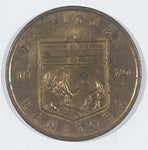 Vintage 1960s Manitoba 1870 Prairie Crocus Brass Metal Coin