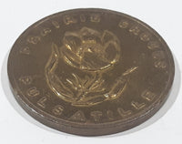 Vintage 1960s Manitoba 1870 Prairie Crocus Brass Metal Coin