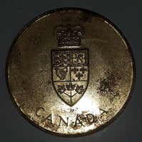 Vintage 1867 to 1967 Canada Confederation Brass Metal Coin