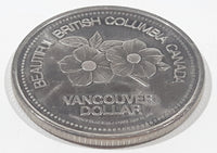 Vintage 1976 United Nations Conference On Human Settlements Habitat Beautiful British Columbia Vancouver Dollar Metal Coin