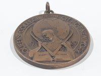 Antique 1937 Balfour Queens College Of The City of New York Metal Award Medal Pendant