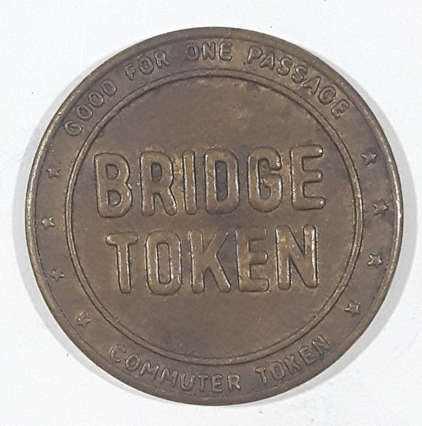 Vintage 1934 Delaware River Joint Toll Bridge Commission Pennsylvania New Jersey Good For One Passage Metal Coin Commuter Token