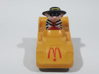 1988 McDonald's Turbo Macs The Hamburglar Yellow Toy Pull Back Friction Motorized Plastic Toy Car Vehicle - Happy Meals