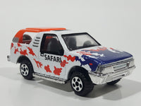 Unknown Brand Safari Truck White and Orange Die Cast Toy Car Vehicle