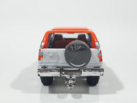 Unknown Brand Safari Truck White and Orange Die Cast Toy Car Vehicle