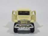 2021 Matchbox Moving Parts '62 Jeep Willys Station Wagon Light Pale Yellow Die Cast Toy Car Vehicle with Opening Doors