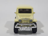 2021 Matchbox Moving Parts '62 Jeep Willys Station Wagon Light Pale Yellow Die Cast Toy Car Vehicle with Opening Doors