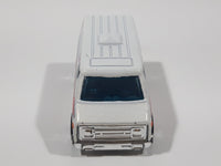 2010 Hot Wheels Race World - City '70s Van Ambulance White Die Cast Toy Car Vehicle