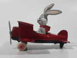 Vintage 1988 ERTL Warner Bros Looney Tunes Bugs Bunny What's Up Doc? Red Die Cast Toy Airplane