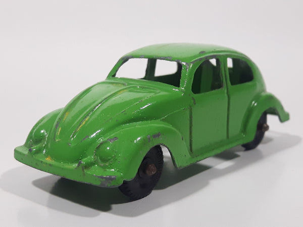 Vintage Tootsie Toys Volkswagen Beetle Bug Green Die Cast Toy Car Vehicle