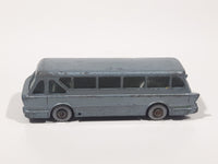 Vintage Lesney No. 40 Leyland Royal Tiger Coach Bus Metallic Light Blue Die Cast Toy Car Vehicle