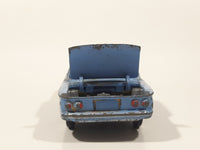 Vintage Corgi Toys Chevrolet Corvair Light Blue 3 3/4" Long Die Cast Toy Car Vehicle with Opening Rear Engine Cover Made in Gt. Britain