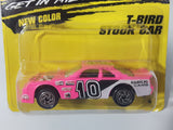 1995 Matchbox Super Fast New Color #7 T-Bird Stock Car Pink and White #10 Radical Cams Die Cast Toy Race Car Vehicle New in Package