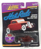 1997 Playing Mantis Johnny Lightning Hot Rods Limited Edition 1 of 17,500 No. 556 Flathead Flyer Dark Red Die Cast Toy Car Vehicle New in Package