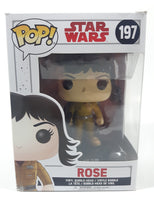2017 Funko Pop! Star Wars The Last Jedi #197 Rose 4" Tall Vinyl Bobble-Head Toy Figure New in Box