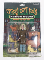 2009 Accoutrements Crazy Cat Lady 'How many cats do you have?" 5 1/2" Tall Toy Action Figure with Six Cats New in Package