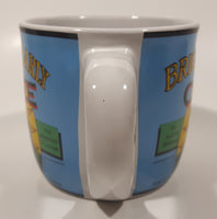New Creative Tableware The Best Choice Bright And Early Coffee Blue and White 3 1/2" Tall Ceramic Coffee Mug Cup