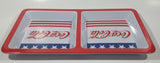 Coca Cola Stars and Stripes Two Section Plastic Melamine Serving Tray Dish