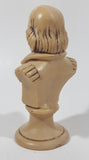 Shakespeare 5 1/4" Tall Resin Bust Ivory Look Resin Sculpture