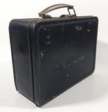 Vintage Black Heavy Metal Lunch Box Container