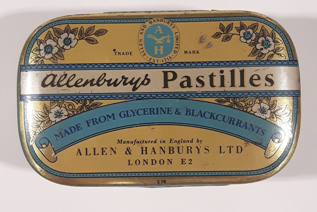 Vintage Allen & Hanbury's Ltd Allenburys London Pastilles Made From Gl ...