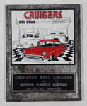 July 20th, 1997 Cruiser's Best Cruiser at Mission Summer Agrifair 'Cruisers Pit Stop Diner' Bell Mission, B.C. 7" x 9" Wood Dashboard Trophy Award Plaque