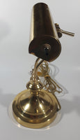 Vintage Curved All Brass Piano Bankers Desk Lamp