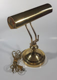 Vintage Curved All Brass Piano Bankers Desk Lamp