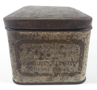 Antique Senator Virginia Cut Plug Smoking Tobacco Specially Adapted For Pipe Use Tin Metal Hinged Container