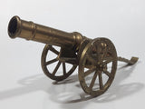 Vintage Civil War Style Field Cannon 9" Long Brass Model