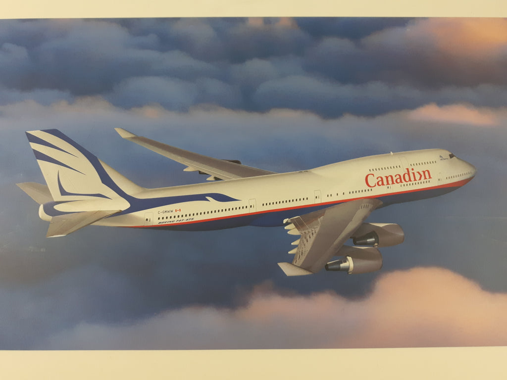 January 1999 Proud Wings Canadian Airlines Boeing 747-475 C-GMWW Jumbo ...