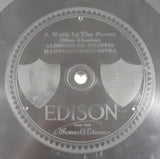 Vintage 1910s Edison #80352 "A Walk In The Forest" Elias Alessios Alessios-De Filippis Mandolin Orchestra "The Glow-Worm" Paul Lineke Imperial Marimba Band 10" Vinyl Record