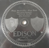 Vintage 1910s Edison #50428 "Poor Butterfly Fox Trot" Raymond Hubbell Jaudas' Band For Dancing "The Missouri Waltz" Logan & Eppel Jaudas' Society Orchestra 10" Vinyl Record