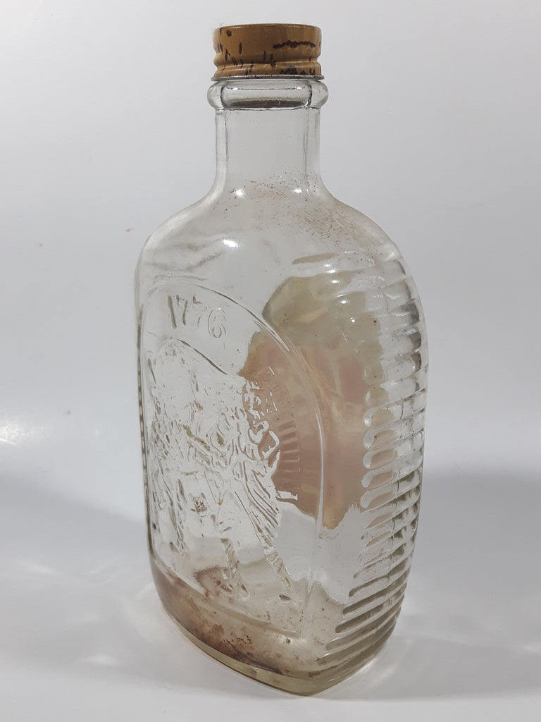 Vintage Log Cabin Syrup Bottle 1776 - Special Bicentennial Glass Flask ...