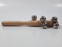 Wood Stick with Bells 7 1/2" Long Musical Instrument Noisemaker Toy