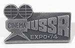 Vintage 1974 Expo '74 Cinema USSR 5/8" x 1" Metal Lapel Pin