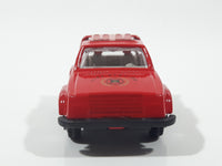 Unknown Brand 8009 #112 Fire Station Red Die Cast Toy Car Vehicle
