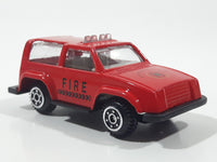 Unknown Brand 8009 #112 Fire Station Red Die Cast Toy Car Vehicle