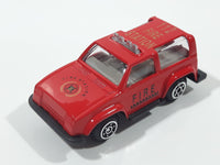 Unknown Brand 8009 #112 Fire Station Red Die Cast Toy Car Vehicle