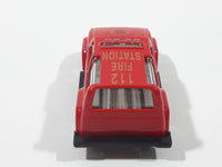 Unknown Brand 8009 #112 Fire Station Red Die Cast Toy Car Vehicle