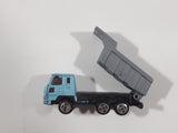 Unknown Brand Dump Truck Light Blue with Grey Dumper Die Cast Toy Car Vehicle