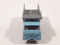 Unknown Brand Dump Truck Light Blue with Grey Dumper Die Cast Toy Car Vehicle