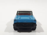 2004 Matchbox Burger Zone '57 Chevrolet Bel Air Hard Top Blue with White Roof Die Cast Toy Car Vehicle