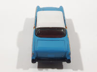 2004 Matchbox Burger Zone '57 Chevrolet Bel Air Hard Top Blue with White Roof Die Cast Toy Car Vehicle