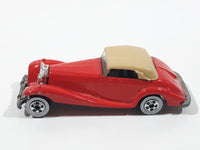 Vintage 1983 Hot Wheels Mercedes 540K Red Die Cast Toy Classic Car Vehicle WW