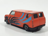 Vintage Yatming No. 1501 Ford Econoline E-150 Van Orange Die Cast Toy Car Vehicle