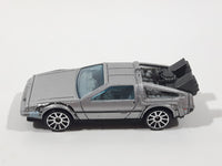 2011 Hot Wheels Universal Studios Back To The Future Time Machine DMC DeLorean Silver Grey Die Cast Toy Car Vehicle