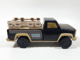 Vintage Tonka Farm Stake Truck Black and Beige Pressed Steel and Plastic Toy Car Vehicle Made in Mexico