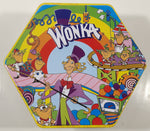 Wonka Candy Limited Edition Gift Tin Hexagon Shaped Embossed Metal Container